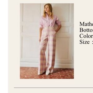 Sézane pink trousers